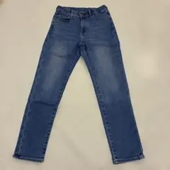 UNIQLO ストレートパンツ 140cm デニムブルー
