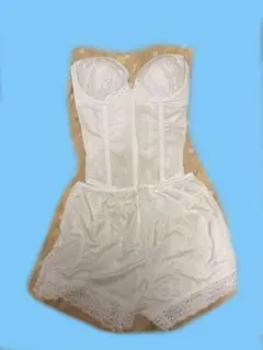 ホワイト コルセットスタイル ブライダルインナー