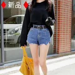 ダメージデニム★ショートパンツ★