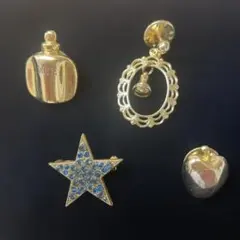 【Dior含む】ヴィンテージ ブローチ・ピンバッジ 4点セットのサムネイル