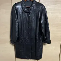 jubian TOKYOFUR イタリアンラムレザー　ロングジャケット ブラック