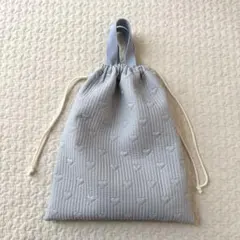 ハンドメイド＊ハートヌビ 体操服袋