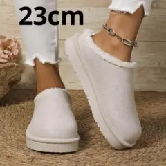 サンダル 23 36 ファー ムートンサンダル モックシューズ 秋冬 あったか