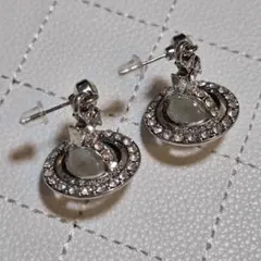 【クリア】Vivienne Westwood スモールオーブ ピアス