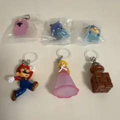 めじるしアクセサリー　マリオ　こんなこいるかな　クレヨンしんちゃん6個セット