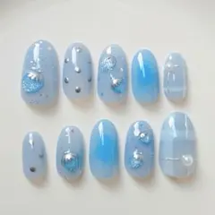 ☑︎潤yubisaki ネイルチップ 韓国 オーダー ニュアンスネイル
