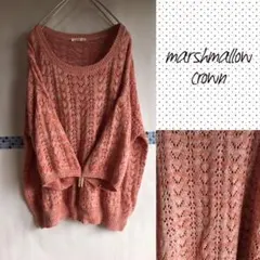 marshmallow crown ◆透かし編み 5分袖ニット◆ ゆったりのサムネイル