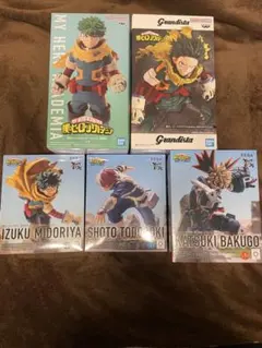 僕のヒーローアカデミア フィギュア 5体セット 緑谷出久 爆豪勝己 轟焦凍
