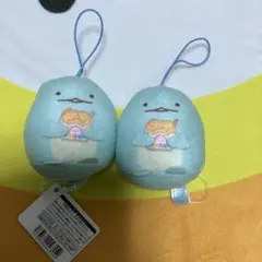すみっコぐらし コンビニ マスコット ゴムひも付き ぬいぐるみ とかげ 2匹