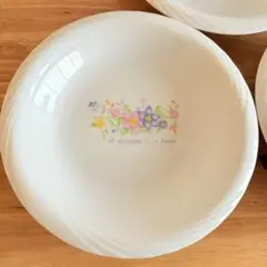 花柄　皿　カレー皿　シチュー皿　パスタ皿　5枚セット　昭和レトロ　洋食器