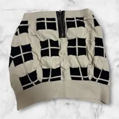 Lily Brown チェック柄タイトスカート　フリーサイズ