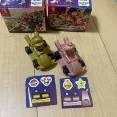 【新品】ハッピーセット　マリオカート　ピンクゴールドピーチ　ゴールドマリオ