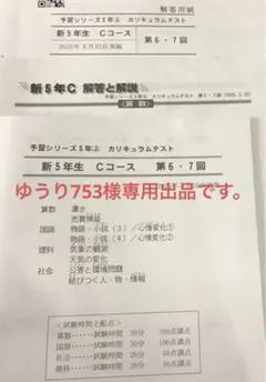 2026年最新】カリキュラムテスト5年sの人気アイテム - メルカリ