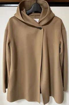 【未使用タグ付き】untitled フード付きキャメルコート