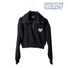 NERDY ハーフジップ クロップドスウェットのサムネイル