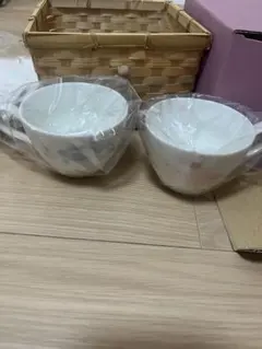 【美品未使用】宇野千代　花ごろもティーカップ2個セット