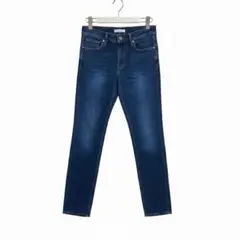 裏起毛 デニムパンツ ストレッチ インディゴ スキニー 秋冬 あったかのサムネイル