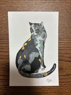 アクリル画 手描き 猫の絵 絵画 猫 イラスト 原画 猫心相談所 - メルカリ