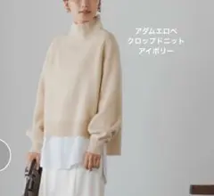 ADAM ET ROPE ベージュ 長袖ニット