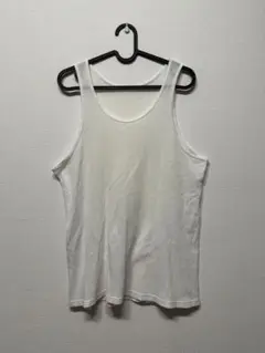 MUJI無印良品ホワイト ノースリーブタンクトップ Mサイズ