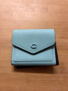 COACH 三つ折り財布 ライトブルーのサムネイル