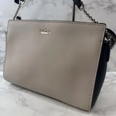 kate spade ケイトスペード バイカラー 本革 レザー ショルダーバッグ