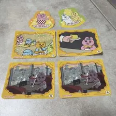 んぽちゃむ　ステッカーなどセット　おぱんちゅうさぎ