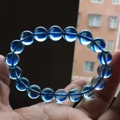 ⭐︎【天然】アクアマリン ブレスレット 11.8mm 40g