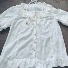 新品 タグ付き シアー ブラウス レース 中華ロリィタ ロリィタ 華ロリ