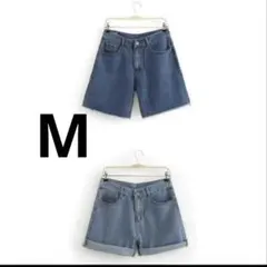 デニムショートパンツ ライトブルー
