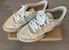Reebok スニーカー クラシック ナイロン ホワイト ブルー　サイズ26.5のサムネイル