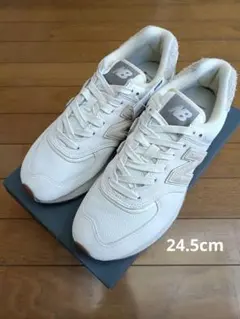 【未使用】New Balance 574 ホワイト スニーカー
