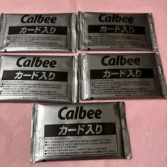 calbeeポテトチップス　サッカー日本代表チームカード　5袋　未開封