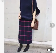 IENA イエナ Wフェイスリバーシブル　ミッドカーフ　秋冬