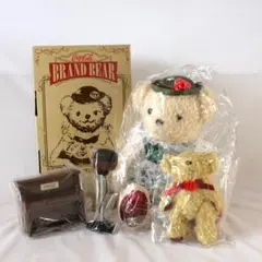 コカ・コーラオリジナルテディベア 木製カート付き - メルカリ