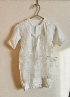 【美品】　退院着　お宮参り　カバーオール　ドレスオール　50-60サイズ　ベビー