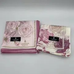 値下　LANVIN　ランバン　大判ハンカチ＆ハンカチセット