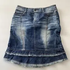 バーバリーブルーレーベル　デニムスカート