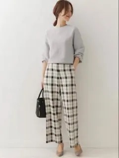 【アーバンリサーチ ドアーズ】ガーター編み　ボリュームスリーブプルオーバー