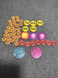 ポケモンカードゲーム ザシアン　ザマゼンタ　コインセット　自作ダメカン付き