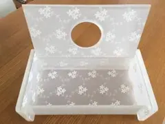 花柄透かし模様　ティッシュボックス　ティッシュケース