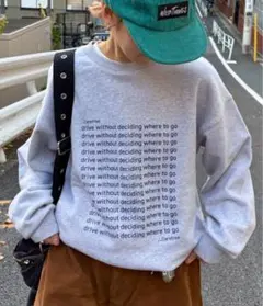 メッセージロゴ裏毛スウェット【CIAOPANIC TYPY】