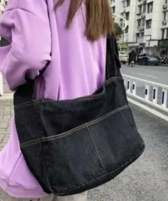 大人気ショルダーバッグ ショルダー デニム　男女兼用