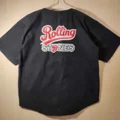 超レアS！ROLLING STONESベースボールシャツ灰 ローリングストーンズ 