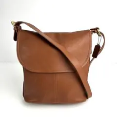 OLD COACH ショルダーバッグ ブラウン レザー コーチ 4115