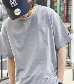 新品★ Champion チャンピオン Tシャツ グレー　Ｌsize