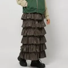 レザー ロングスカート