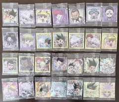 ハンターハンターウエハース 第3弾　シール　フルコンプ28枚セット！①切口ギザ