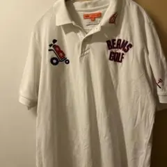 BEAMS GOLF メンズ ポロシャツ ホワイト Lサイズ