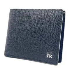 【未使用級】dunhillダンヒル カドガン 折り財布 レザーADロゴ ブラック